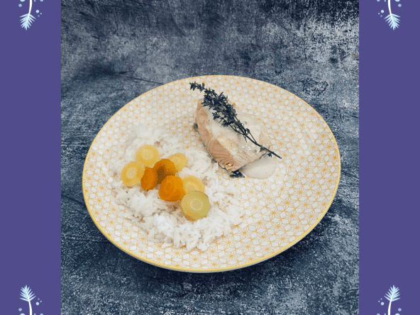 Saumon à la sauce tahini