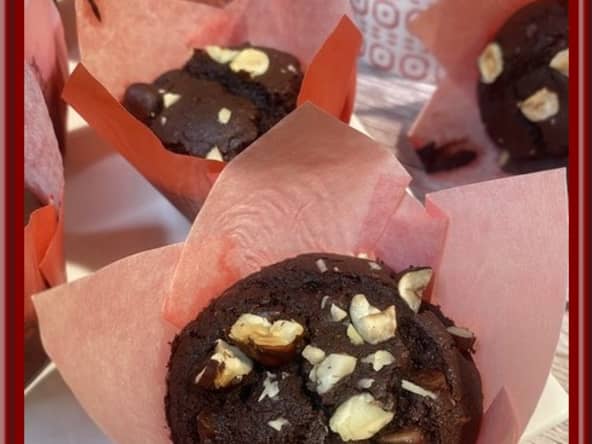 Muffins au chocolat et noisettes