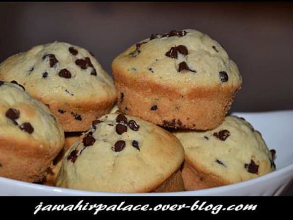 Muffins au pépites de chocolat