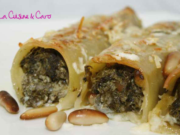 Cannellonis Ricotta Epinards