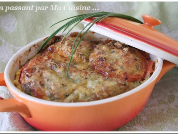 Omelette soufflée à la ciboulette en mini-cocotte