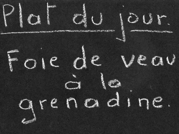 Foie de veau à la grenadine