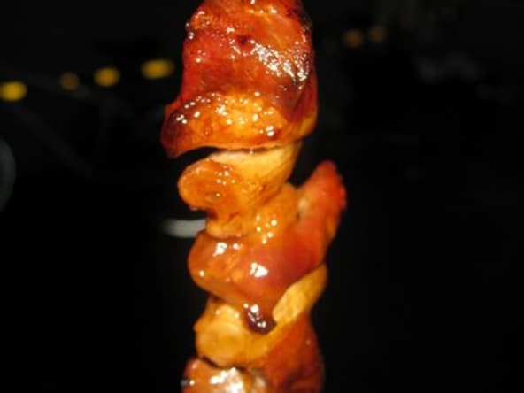 Yakitori de canard laqué