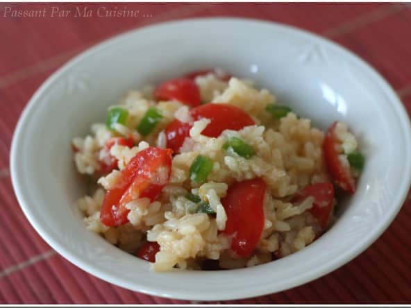 Salade de riz fraîcheur au crabe et au chutney de mangue