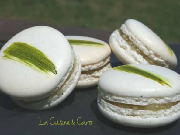 Macarons Rhubarbe