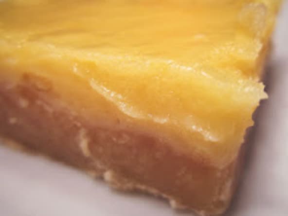 Lemon bars ou carrés au citron