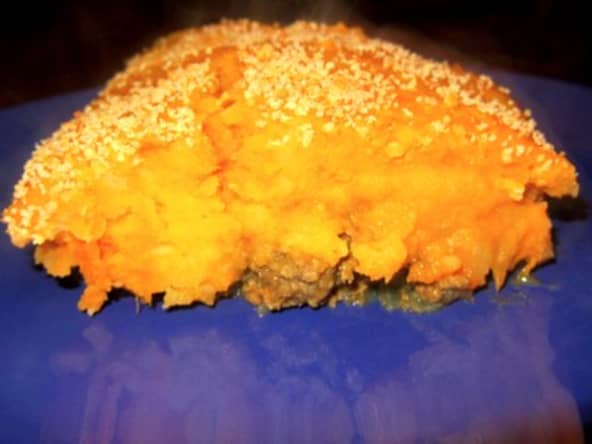 Parmentier de boeuf à l'indienne