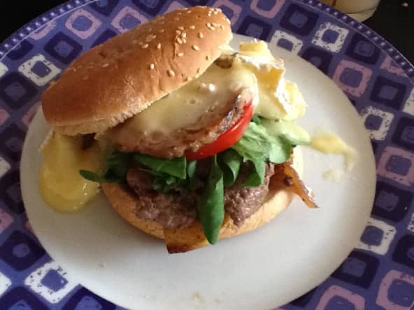Recette burger camembert pomme