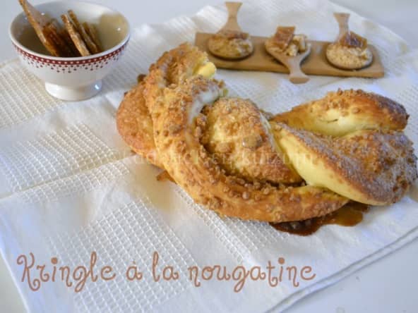 Kringle Estonien à la nougatine pas à pas