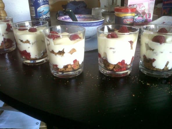 Tiramisu aux framboises