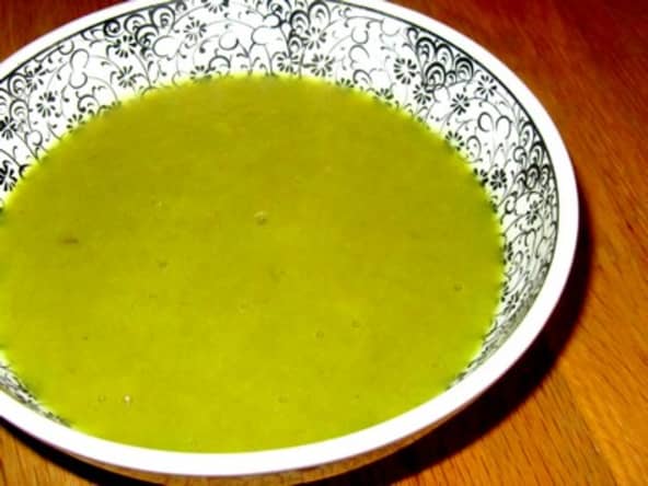 Soupe aux côtes de blettes et poireaux