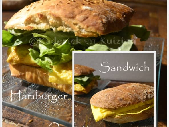 Hamburger ou Sandwich à l’omelette