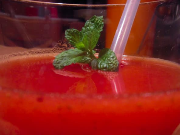 Soupe de fraises vanillée