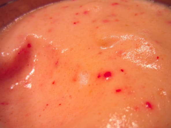 Mousse de nectarines légère au fromage blanc