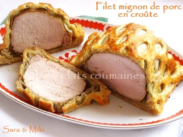 Un très beau filet mignon de porc en croûte de pâte feuilletée