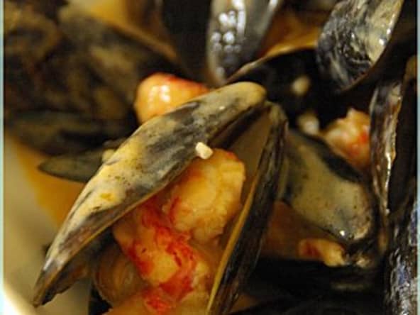 Moules aux écrevisses et à la sauce Nantua