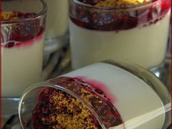 Panna cotta aux fruits rouges