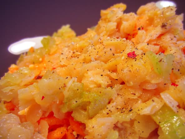 Salade de carottes et lentilles corail