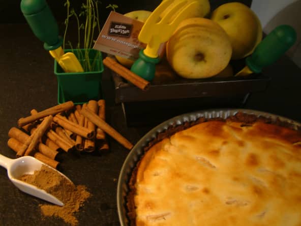 Tarte aux pommes speculoos façon cheesecake