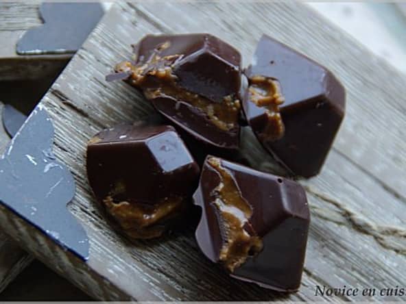 Petites pyramides chocolats à la noisette