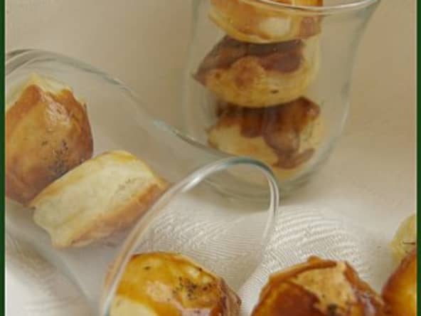 Petites bouchées aux épinards et à la crème fraiche