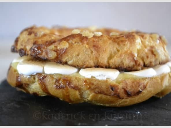 Mini Paris-Brest au lemon curd meringué