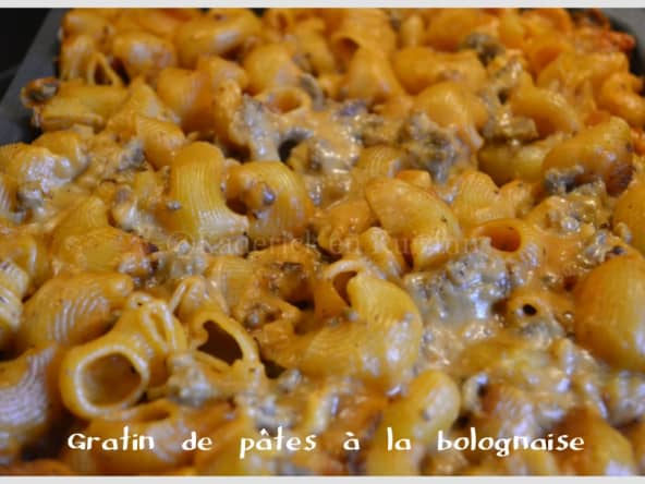 Gratin de pâtes à la Bolognaise