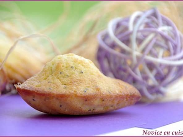 Les madeleines proustiennes au citron, pavot et sésame