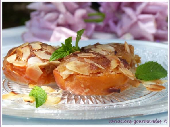 Bouchées gourmandes d'abricots aux amandes