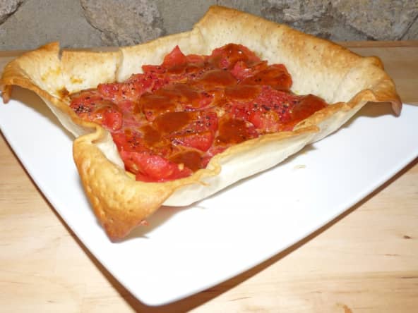 Salades, ratatouille, tarte à la tomate et légumes lacto-fermentés