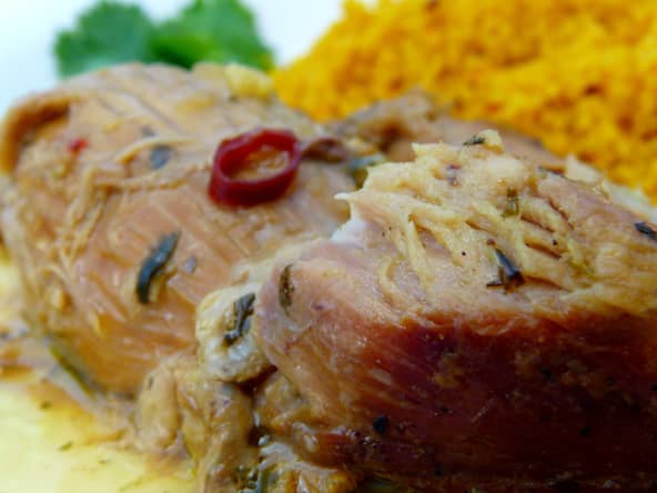 Epaule d'agneau confite aux épices