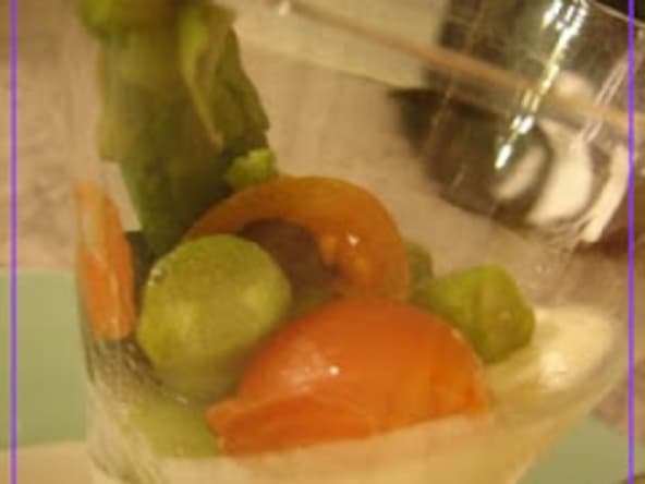 Pannacotta brebis asperge