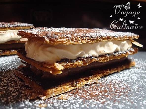 Millefeuille au café et chocolat