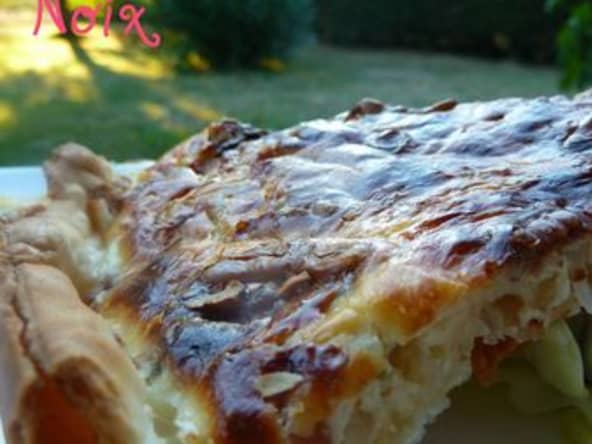 Tarte au Chèvre Noix et Lardons