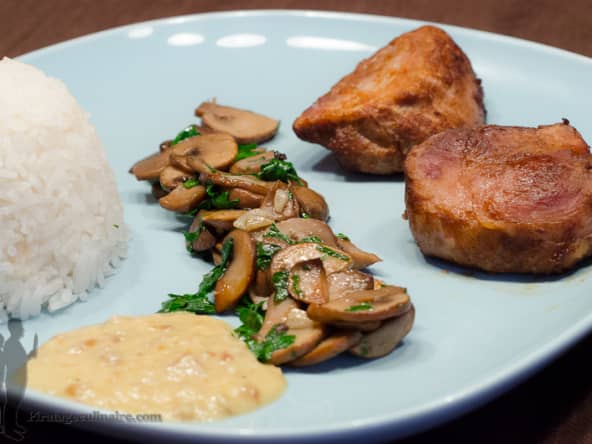 Filet mignon cuit à basse température