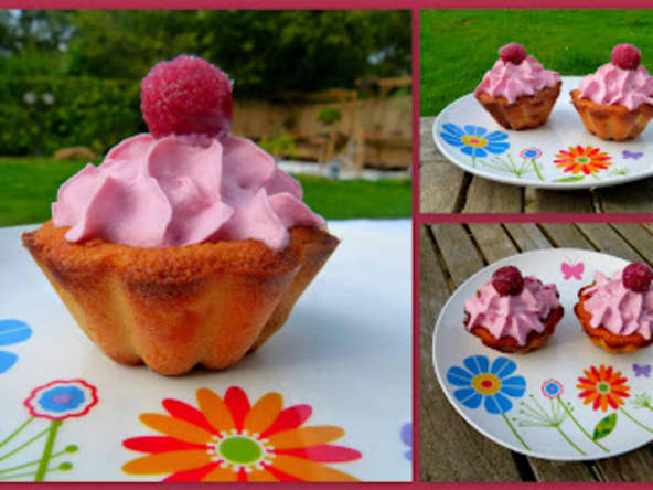 Cupcake clafoutis et chantilly au sirop