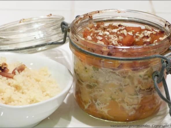 Poulet et potimarron en terrine façon tajine