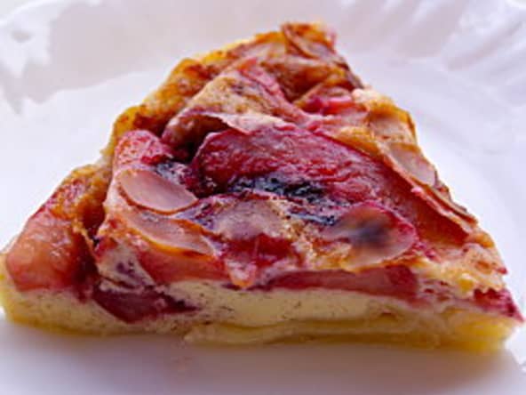 Clafoutis aux nectarines et amandes