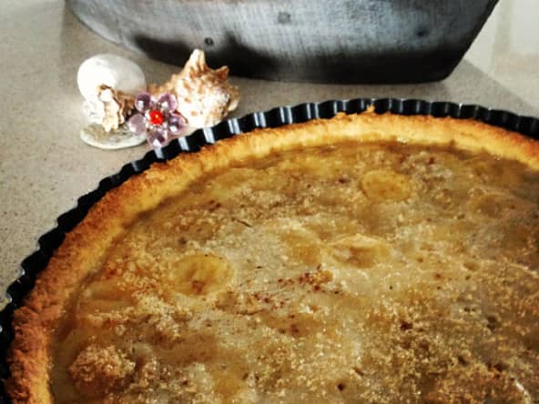 La tarte à la banane et au lait de coco