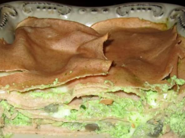 Lasagnes à la farine de châtaigne et à la brousse de brebis