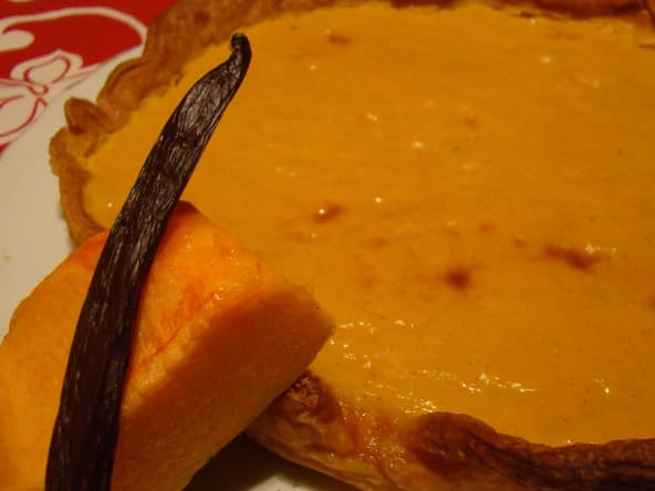 Tarte au potiron à la vanille