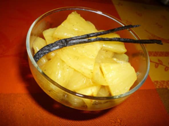 Compotée d’ananas à la vanille