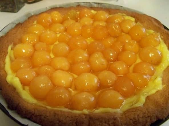 Tarte aux billes de melon