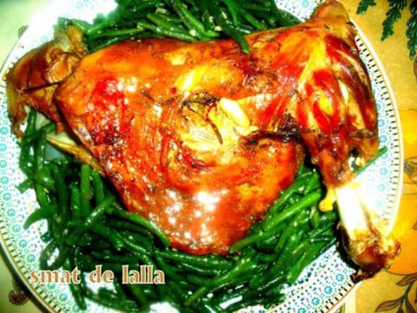 Epaule d'agneau rôtie gingembre et romarin