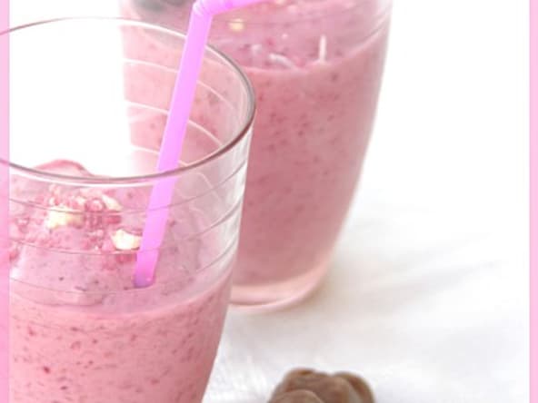 Milk shake d'été Framboise Fraise
