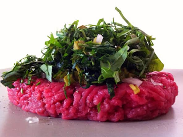 Tartare de boeuf exotique