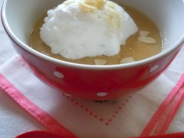 îles flottantes au lait de soja vanillé