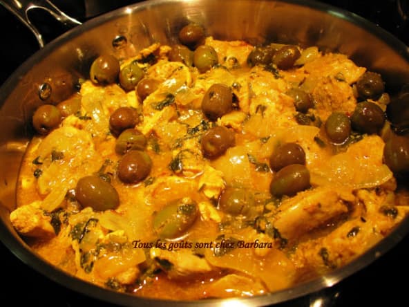 Poulet marocain aux olives