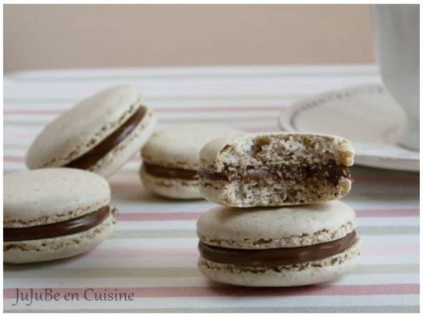 Macarons au nutella