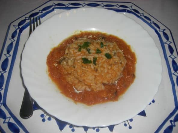 Risotto au potiron et sauge